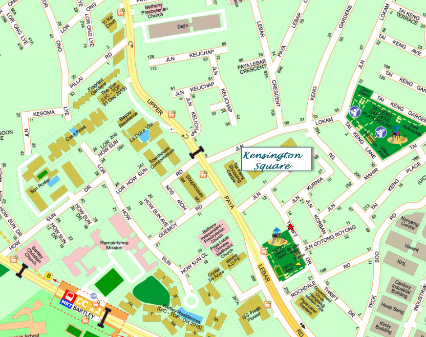 Kensington Square Location